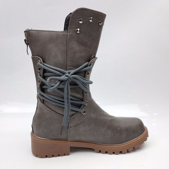 Studded Low Heel Rider Boots - Picture 5 of 6